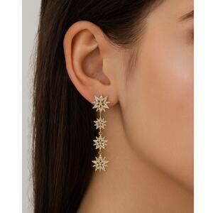 Sugarfix By Baublebar Convertible Starburst Crystal Dangle Earrings